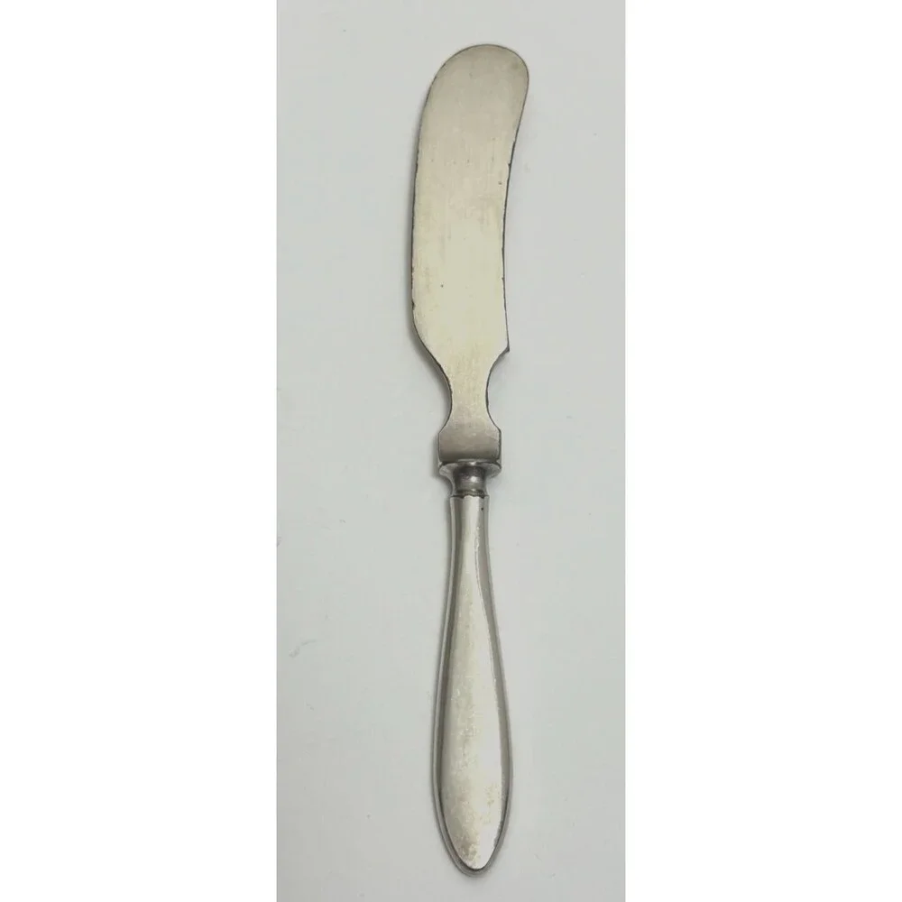 Master Butter Knife Silver Plated Serving Knife Late Victorian 1880-1900  7.8 in